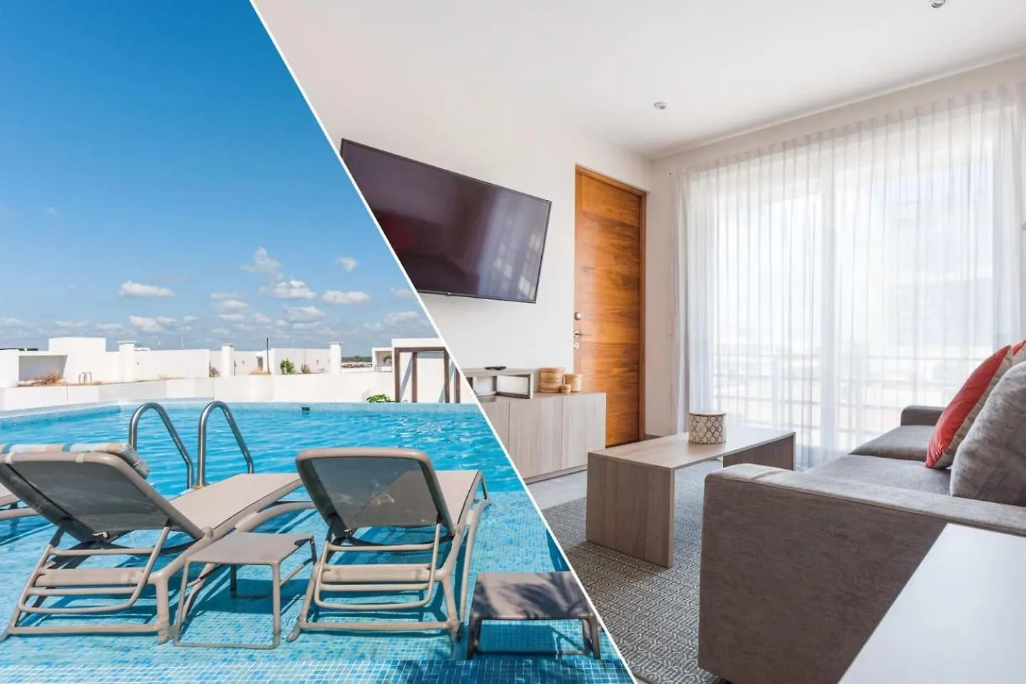 Luxury Condo, 1Br 1Ba, 200Mb, Gym Sauna Cinema Playa del Carmen